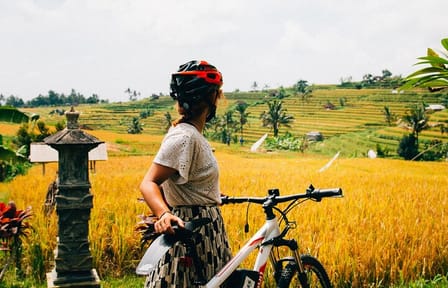 Ubud Rice Field and Village Cycling Tour in Indonesia