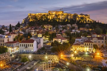 Walking Tour of Athens: Discover Street Food and Night Lights