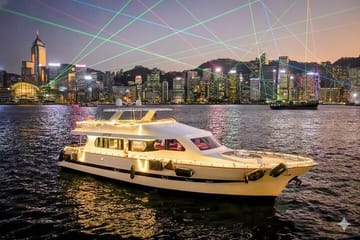 Evening Cruise on Victoria Harbour in Hong Kong