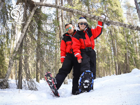 Snowshoeing in Lapland Wilderness