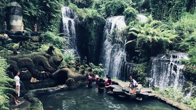 Spiritual and Healing therapy at Taman Beji Griya Waterfalls