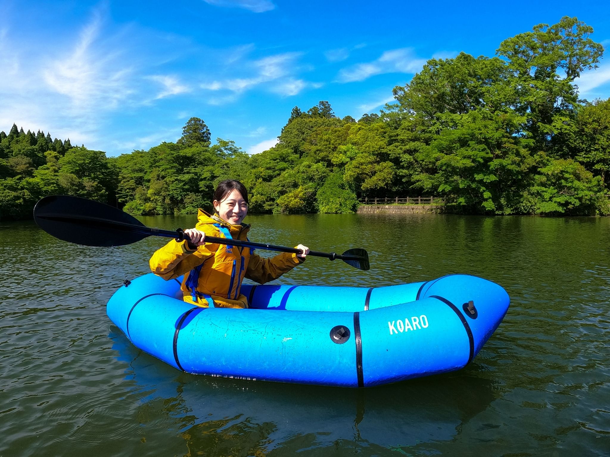 Packraft experience at “Shirakumono Pond”! Embark on a nature adventure!