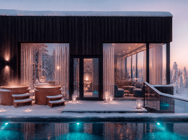 Rovaniemi: Arctic Spa with Lapland’s Only Infinity Pool