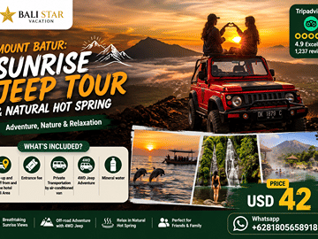Sunrise Jeep Adventure at Mount Batur with Hot Springs