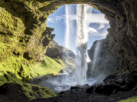 Kvernufoss waterfall