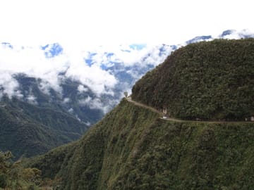 Bike Tour Down the Death Road in La Paz, Bolivia