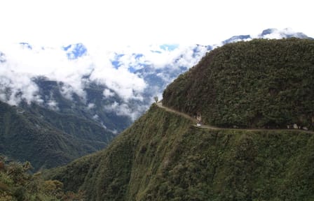 Bike Tour Down the Death Road in La Paz, Bolivia