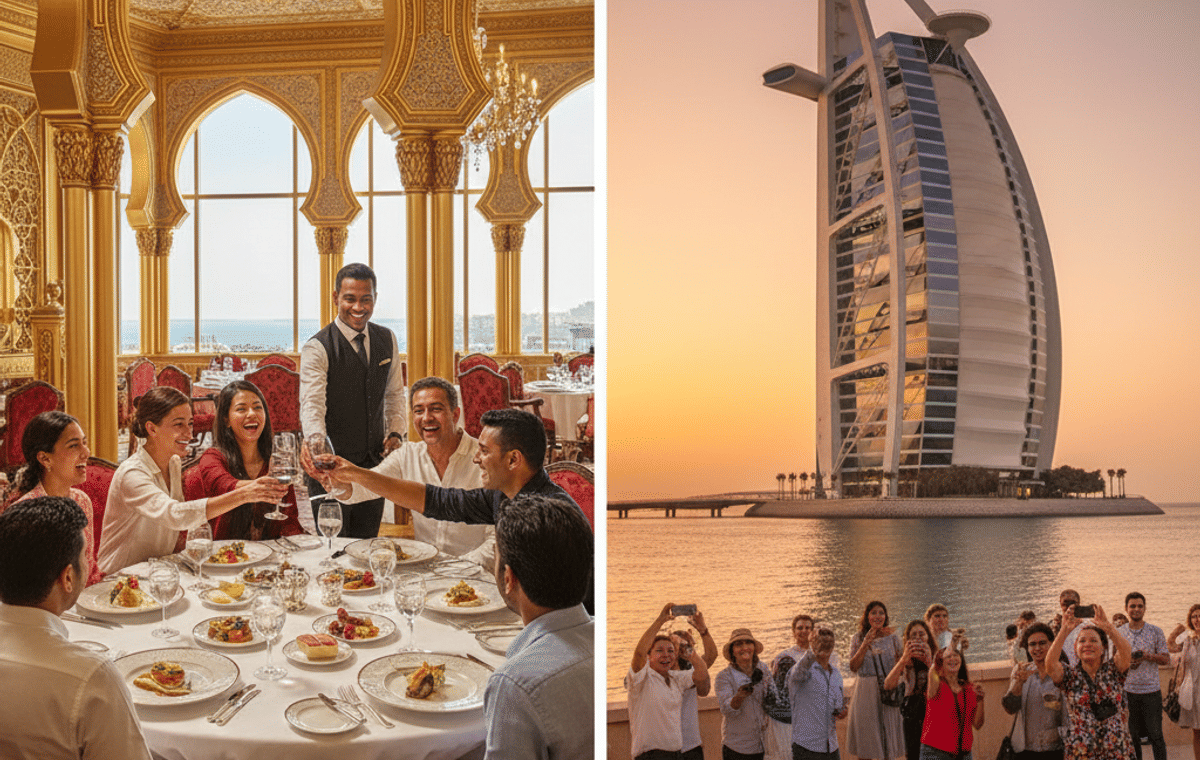 Dubai’s Burj Al Arab Dine & Unwind ( Your choice of the Finest Restaurant Al Iwan – Al Muntaha or Al Mahara )