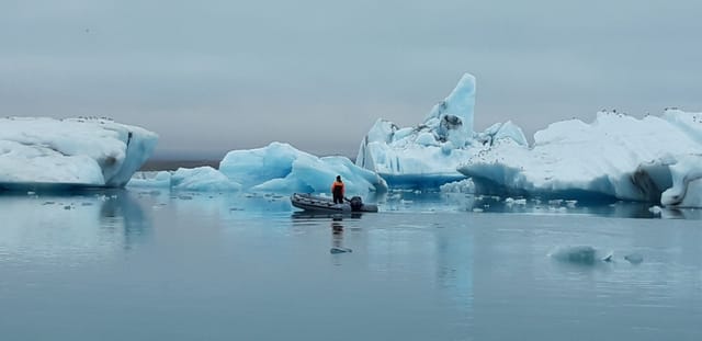 Glacier Lagoon Private Tour with Private Zodiac Boat Ride on the Iceberg Lagoon