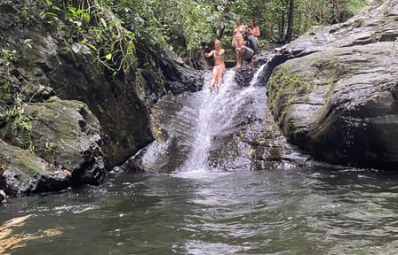 Rainforest Tour to a Waterfall in Belize's Cayo District