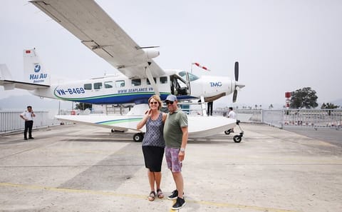 Private Seaplane Charter Flight Over Halong Bay, Vietnam