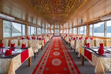 Dragon King Cruise Luxury Day Tour in Halong from Hanoi Transfer