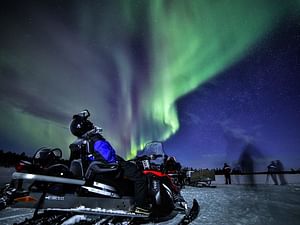 Night snowmobile safari “In search of northern lights”, Levi