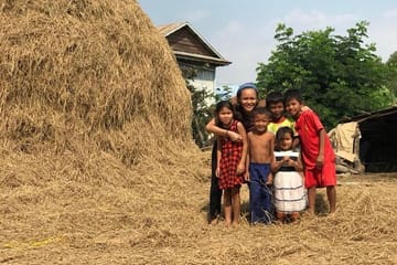 Afternoon tour by tuk tuk to bamboo train,bat cave,killing cave,countryside.