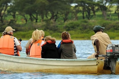 Crescent Island Walking Safari and Boat Riding Tour