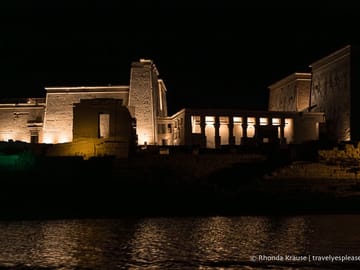 Sound and Light Show at Philae Temple in Aswan