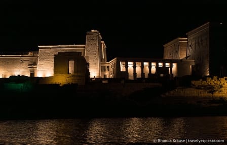 Sound and Light Show at Philae Temple in Aswan
