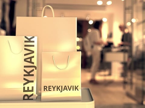 A boutique in downtown Reykjavik.