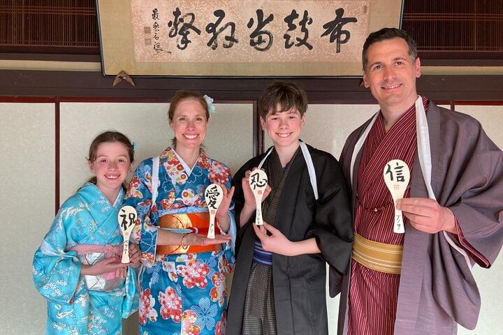 Kimono and Calligraphy Experience in Miyajima