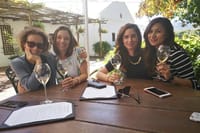 Enjoying excellent wines