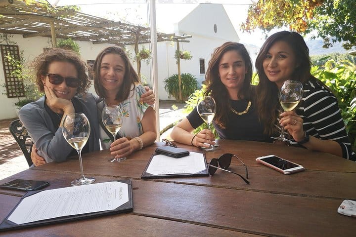 Enjoying excellent wines