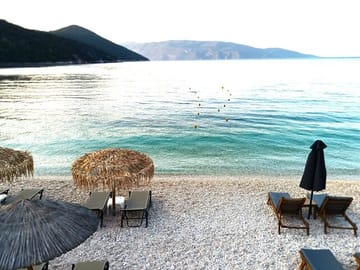 Explore Captain Corelli Beach and Caves in Chaliotata