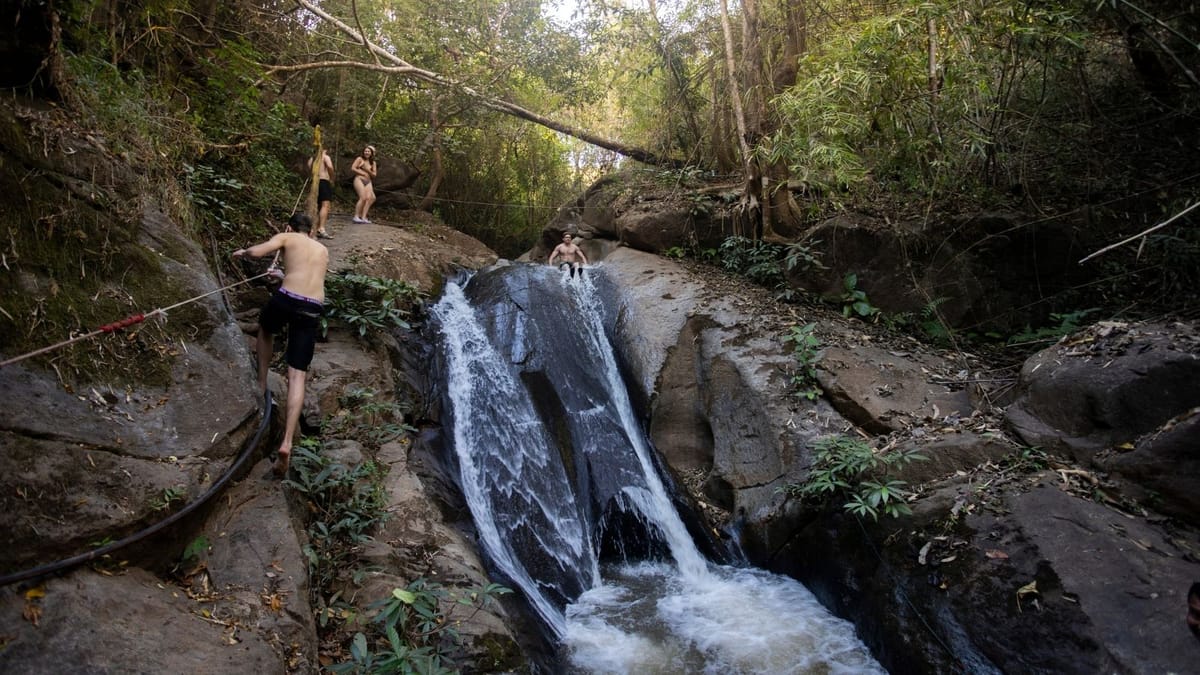 Chiang Mai Half-Day Adventure: River Tubing & Waterfall Slide