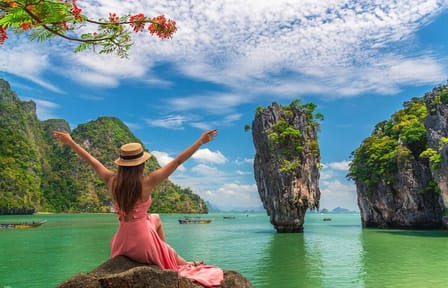 Sunrise Jamebond Island Small Group by Luxury Longtail Boat from Khaolak
