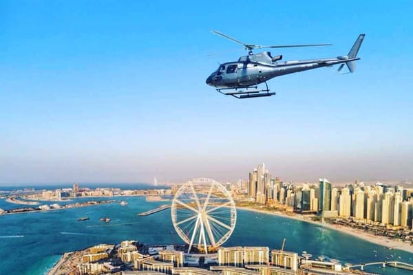 Palm  Dubai  Helicopter Ride - 17 Mins tour with Private Transfers