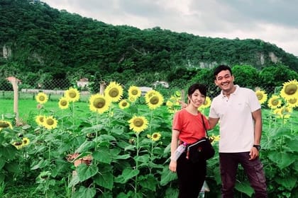 Afternoon tour by tuk tuk to bamboo train,bat cave,killing cave,countryside.