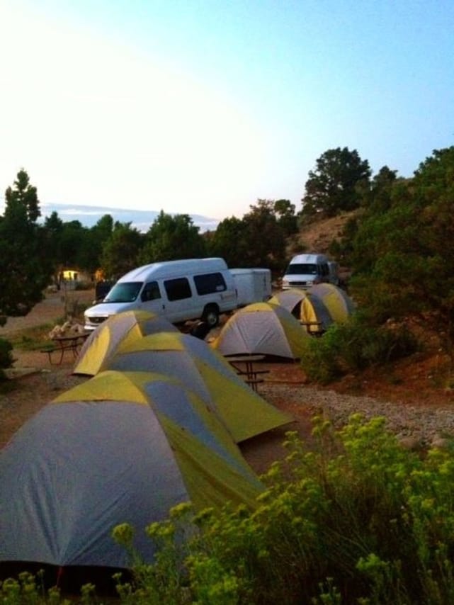 Our campsite in Bryce Canyon, everything was so spacious and clean!
