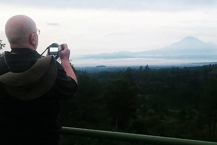 Merapi volcano from a distance