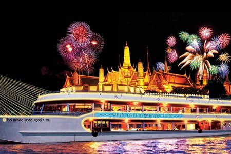 Bangkok Arrival Transfer with Bangkok River by Night Dinner Cruise