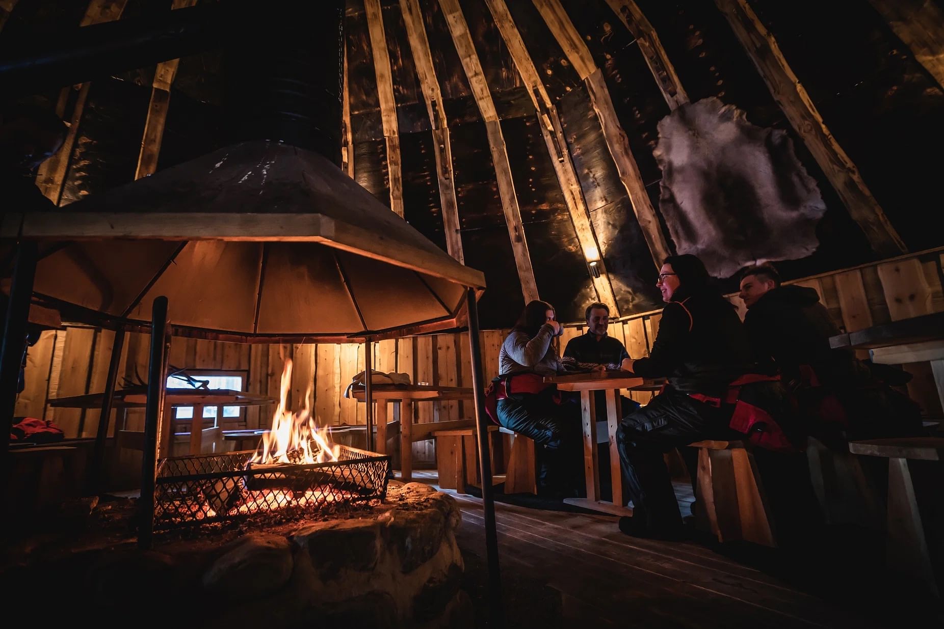 Enjoying great time around the fire