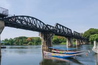River Kwai Bridge as seen from the shore