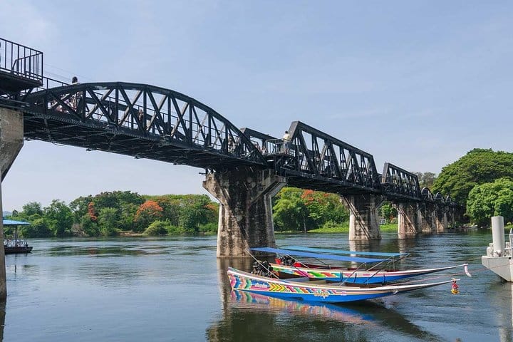 River Kwai Bridge as seen from the shore