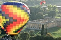 Paestum during Hot-air ballon festival