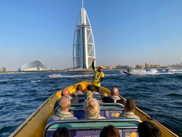 60-Minute Yellow Boat Tour of Dubai Harbour Landmarks