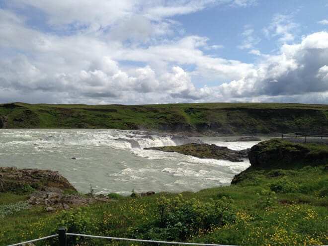 The waterfall Urriðafoss in the mighty river Þjórsá is the waterfall in Iceland that has more volume than any other waterfall.