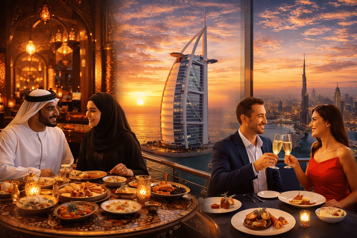 Dubai’s Burj Al Arab Dine & Unwind ( Your choice of the Finest Restaurant  Al Iwan – Al Muntaha or Al Mahara )