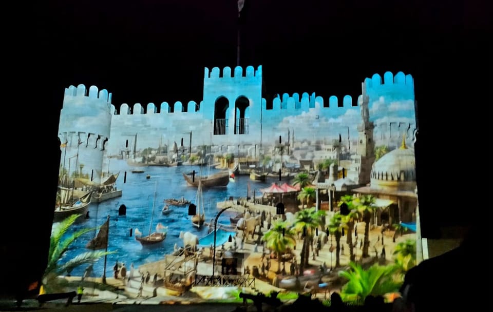 Sound and Light Show Tour at Historic Alexandria, Egypt