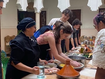 Private Cooking Class in Marrakech with Souk Market Shopping Tour