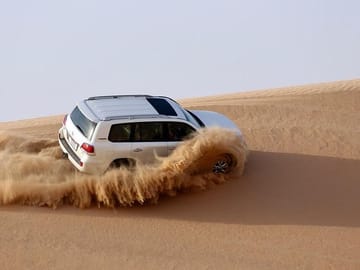 Sunrise Desert Safari, Camel Ride, Dune Bashing, Inland Sea By Falcon Tours