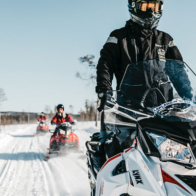Snowmobiling and snowmobile safaris in Rovaniemi, Lapland, Finland