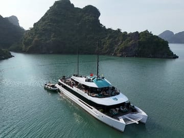 The Halong Catamaran Luxury Day Cruise to Lan Ha Bay From Harbor