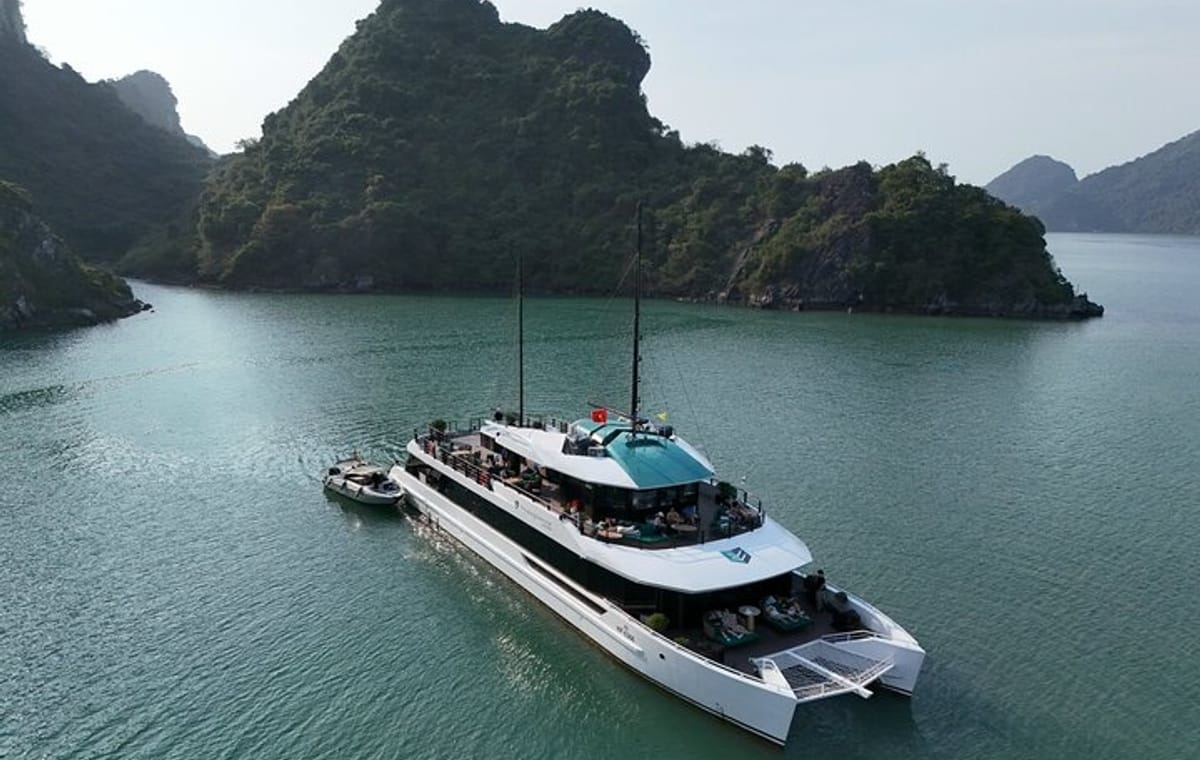 The Halong Catamaran Luxury Day Cruise to Lan Ha Bay From Harbor