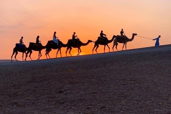 Agafay Desert Sunset Camel Ride with Dinner Show