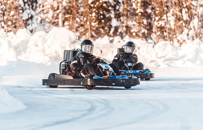 Ice-Karting and Snowmobiling (Levi)