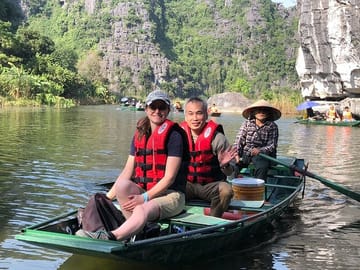 Tam Coc Boating Hoa Lu Private Day Tour and Local Family Visit