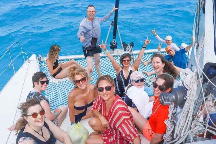 Experience the ultimate day of fun with friends! Charter your private Catamaran for snorkeling and an open bar cruise in Cancun!